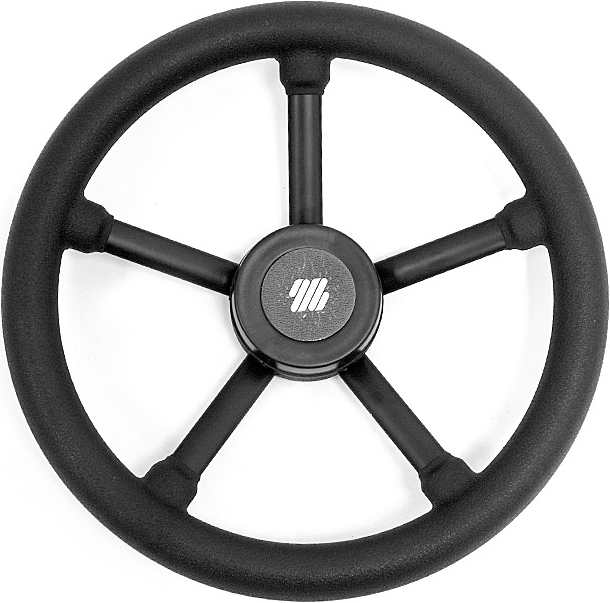 Колесо рулевое Ultraflex Commando 350мм чёрное ударопрочный термопластик (V.24)